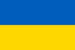 Niebiesko żółta flaga Ukrainy